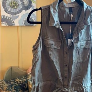 NWT Army Green Romper